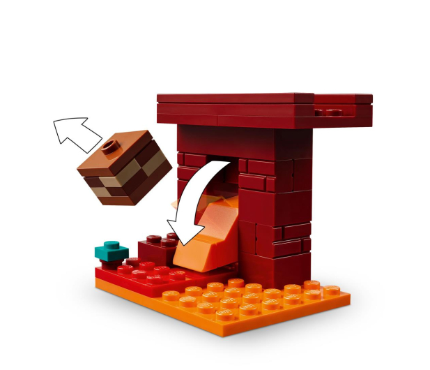 LEGO Minecraft 21266 Bitwa na moście Netheru - 1283659 - zdjęcie 10